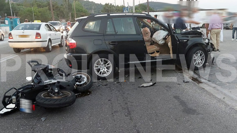 Τροχαίο με τραυματισμό δικυκλιστή στην Καβάλα