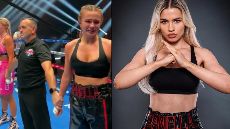 Μοντέλο του OnlyFans κερδίζει αγώνα πυγμαχίας και ανεβάζει το μπουστάκι της