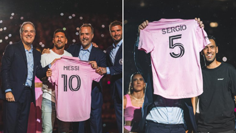 Η Ίντερ Μαϊάμι παρουσίασε Μέσι και Μπούσκετς