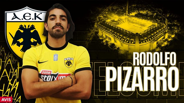 Στα «κιτρινόμαυρα» ο Ροδόλφο Πισάρο – Η ΑΕΚ ανακοίνωσε την απόκτηση του Μεξικανού άσου!