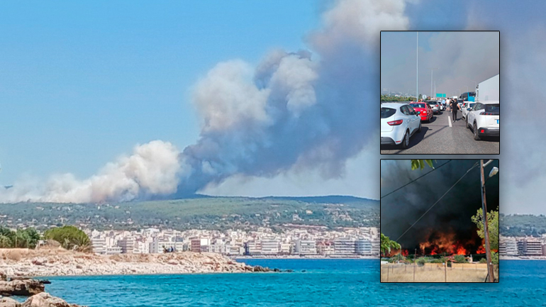 «Πύρινη κόλαση» στο Λουτράκι