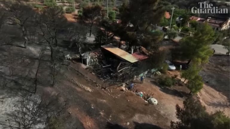 Guardian: Πλάνα από drone αποκαλύπτουν το μέγεθος της καταστροφής στον Κουβαρά