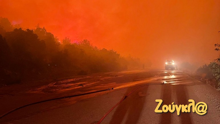 Ολονύχτια μάχη έδιναν οι πυροσβέστες με την πυρκαγιά