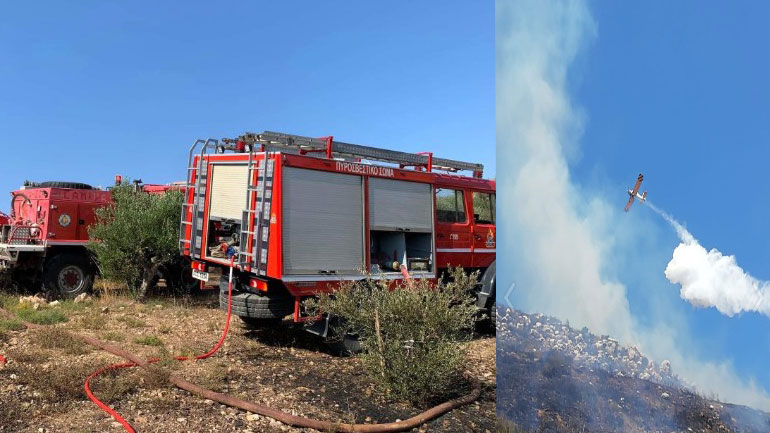 Υπό έλεγχο η φωτιά στη Μεσσηνία