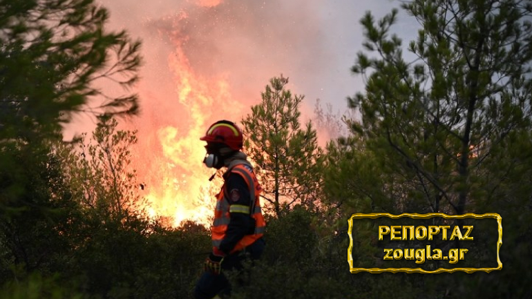 Μάνδρα: Ολονύχτια μάχη με την φωτιά για να κρατηθεί η Κιάφα