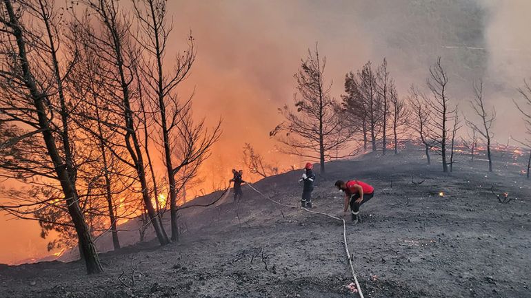 Ρόδος: Συνεχίζονται οι προσπάθειες για την κατάσβεση της πυρκαγιάς