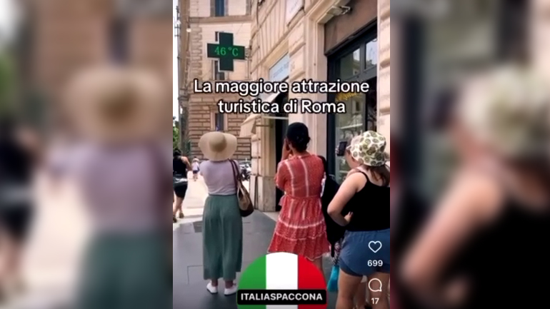 Το θερμόμετρο του φαρμακείου έγινε το σημαντικότερο τουριστικό αξιοθέατο της Ρώμης!
