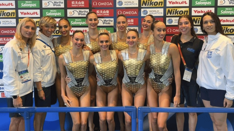 Καλλιτεχνική κολύμβηση: Ενατη η εθνική στον προκριματικό του ελεύθερου ομαδικού