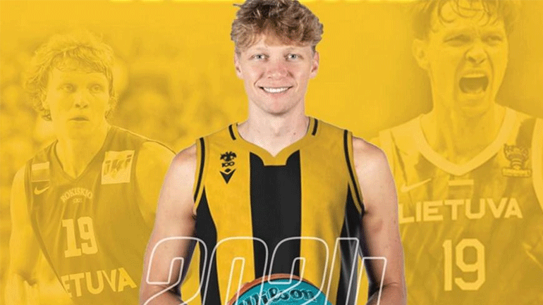 Μπάσκετ: Η ΑΕΚ ανακοίνωσε την απόκτηση του Μιντάουγκας Κουζμίνσκας