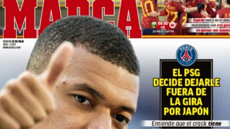 Πρωτοσέλιδο στην Ισπανία ο Eμπαπέ