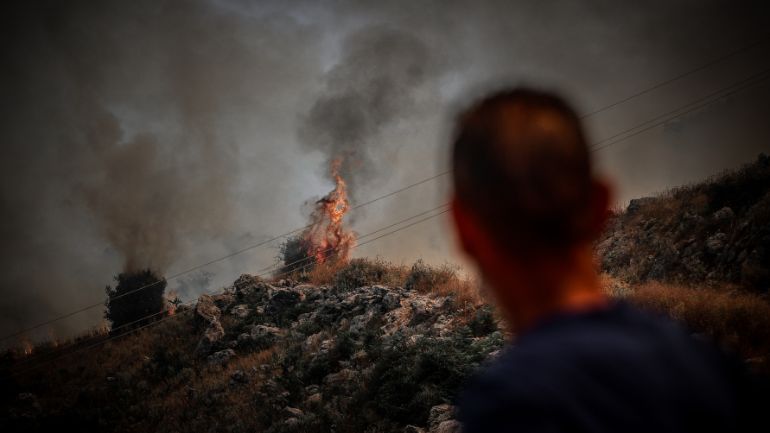 Οριοθετήθηκε η πυρκαγιά στο Κοντοδεσπότι Ευβοίας