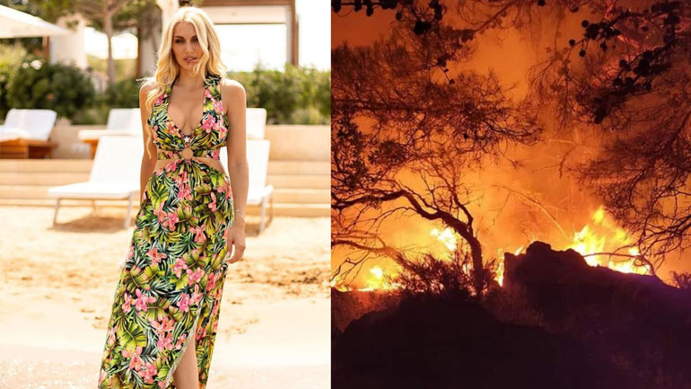 Κωνσταντίνα Σπυροπούλου: Η δημόσια έκκληση της παρουσιάστριας για τη φωτιά στη Ρόδο