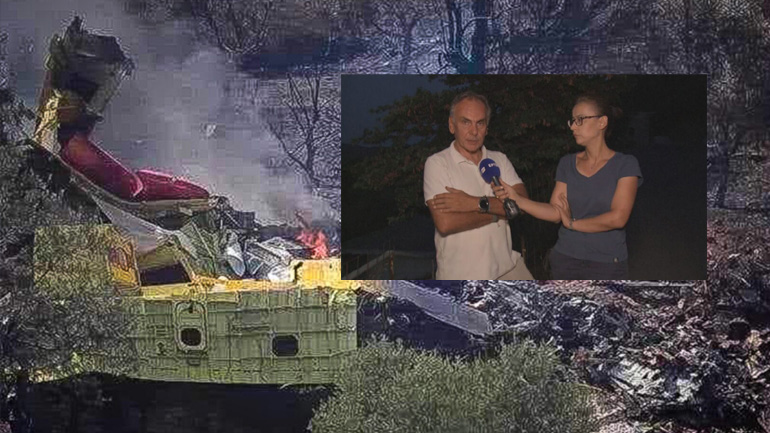 «Αυτό το πλάνο θα με στοιχειώνει» λέει ο εικονολήπτης της ΕΡΤ που κατέγραψε τη συντριβή του Canadair