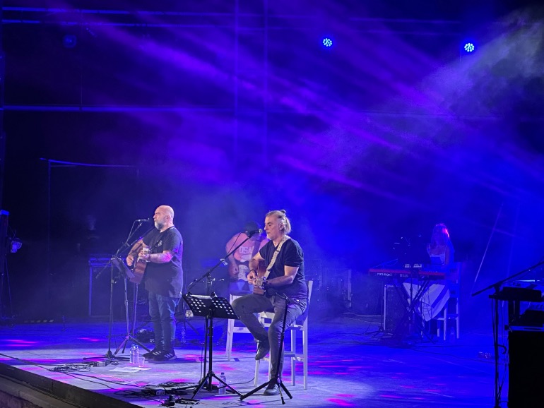 Πλιάτσικας - Στόκας στη συναυλία του Ηρακλείου