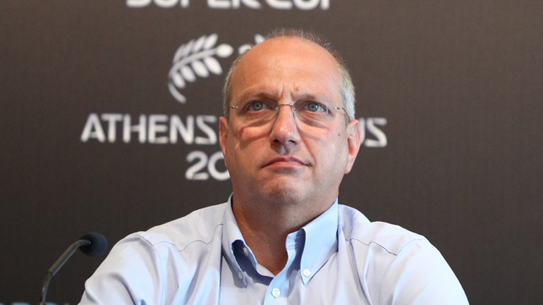 Συνάντηση του Γιάννη Οικονόμου με τον πρόεδρο της Super League, Βαγγέλη Μαρινάκη Συνάντηση του Γιάννη Οικονόμου με τον πρόεδρο της Super League, Βαγγέλη Μαρινάκη