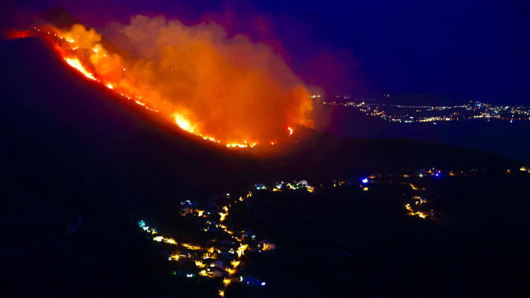 Κροατία: Πυρκαγιά εξαπλώνεται κοντά στο Ντουμπρόβνικ