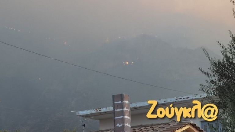 Αναζωπύρωση της πυρκαγιάς στο Αίγιο – Συναγερμός στην Πυροσβεστική