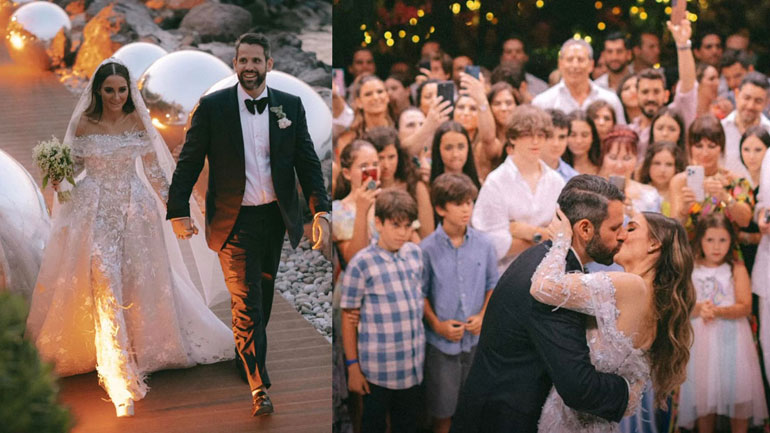 Ο κροίσος Σπύρος Σκληρός παντρεύτηκε την Ιφιγένεια Μαυροκορδάτου σε μια χλιδάτη τελετή στον Πόρο