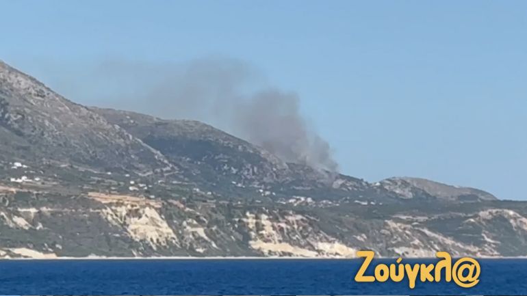 Πυρκαγιά σε δασική έκταση στο Μαρκόπουλο Κεφαλονιάς