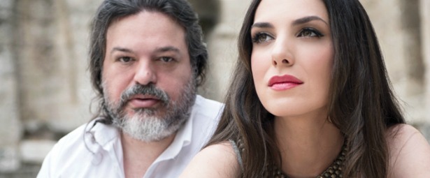 Ο Δημήτρης Παπαδημητρίου & η Φωτεινή Δάρρα στο Ωδείο Ηρώδου Αττικού 10/7