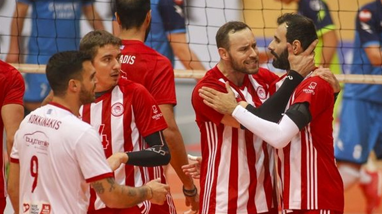 Βόλεϊ: Nίκη στο τάι μπρέικ για τον Ολυμπιακό κόντρα στον Ηρακλή