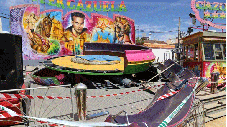 Απίστευτο ατύχημα σε λουνα παρκ στη Σεβίλλη