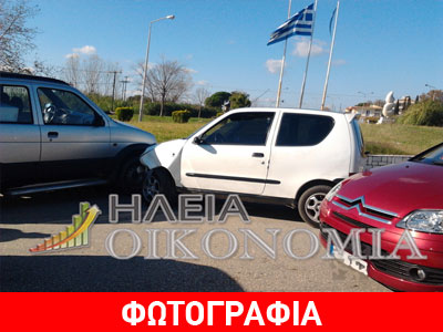 Πύργος: Σύγκρουση στον κόμβο Φιλοθέης