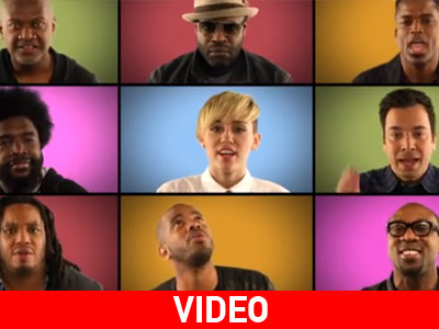 Miley Cyrus – Jimmy Fallon – «The Roots»: Ανατρεπτικό… τρίο Miley Cyrus – Jimmy Fallon – «The Roots»: Ανατρεπτικό… τρίο