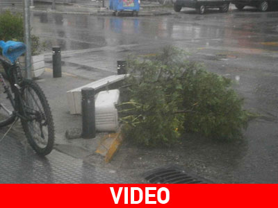 Φθινοπωρινό μπουρίνι στα Τρίκαλα