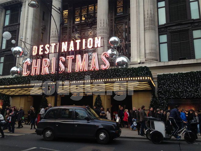 'Προορισμός Χριστούγεννα' για το πολυκατάστημα Selfridges