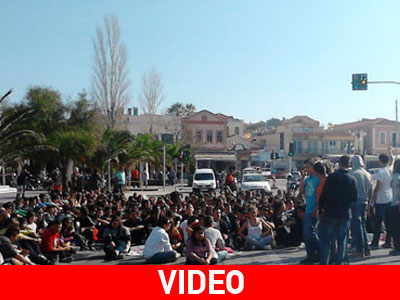 Στους δρόμους οι μαθητές της Μυτιλήνης