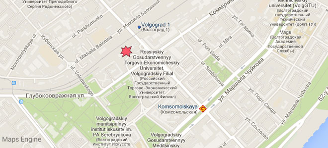 Το σημείο της έκρηξης στον χάρτη