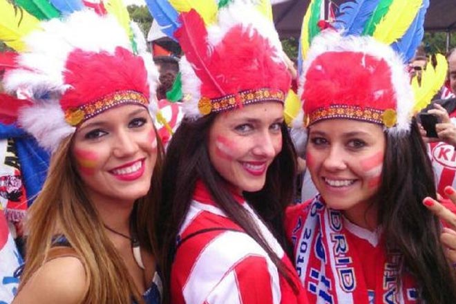 Όμορφες παρουσίες στις κερκίδες της Ατλέτικο