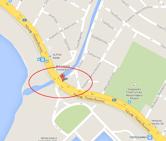 Το σημείο όπου έπεσαν οι πυροβολισμοί