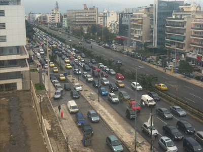 Αυξημένη κίνηση στη Λ. Συγγρού