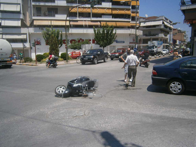 Τροχαίο ατύχημα στα Τρίκαλα