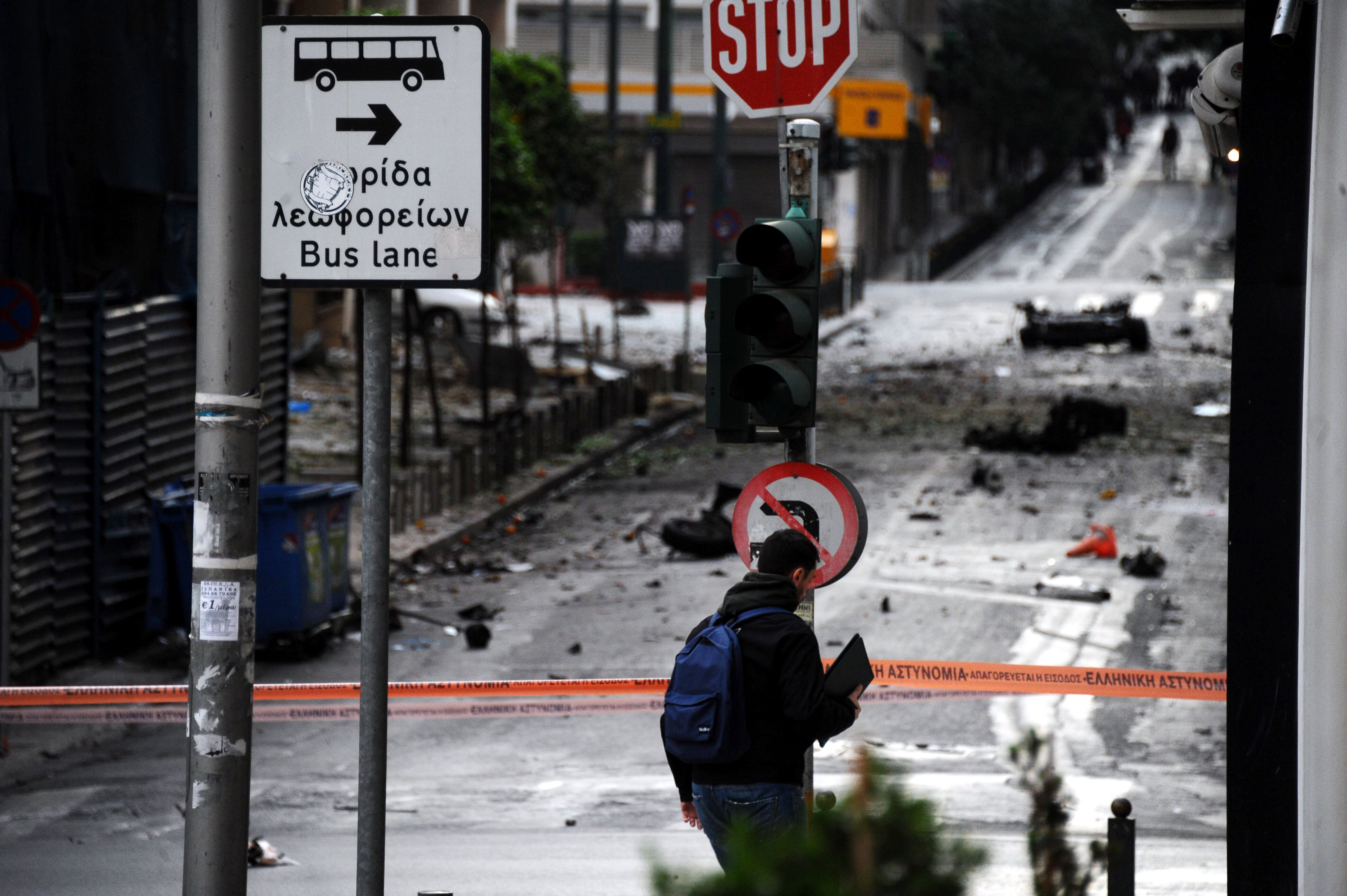 Αστυνομικοί έχουν αποκλείσει την περιοχή
