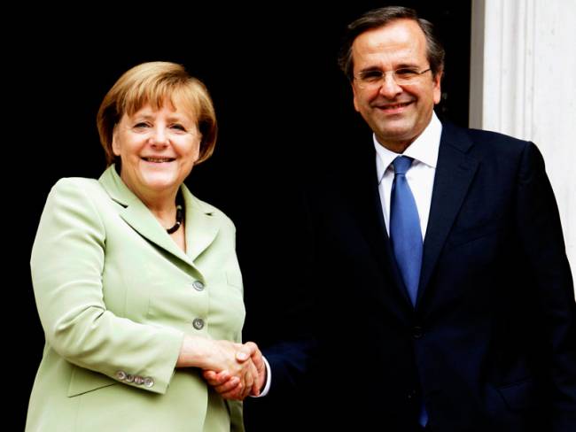 Η συμβολική επίσκεψη της Μέρκελ στην Αθήνα τον Οκτώβριο του 2012 έδωσε τέλος στα σενάρια περί Grexit