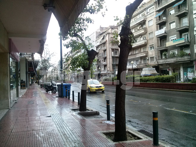 Εικόνα από την οδό Πατησίων στις 10.00 το πρωί