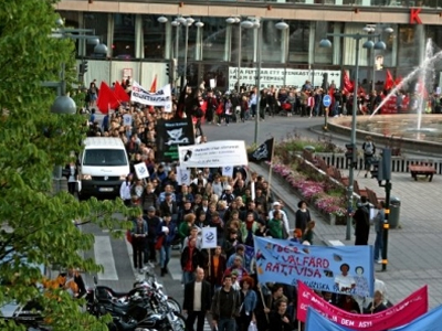 Διαδήλωση για τις οικονομικές συνθήκες στο Μαυροβούνιο
