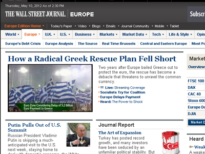 Wall Street Journal: Ο Βενιζέλος ανέτρεψε τον Παπανδρέου