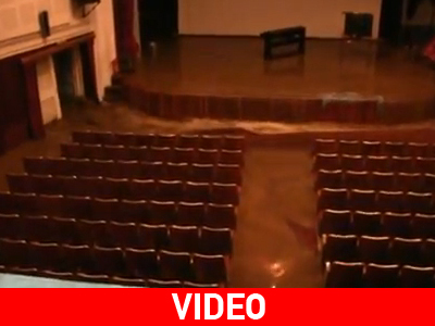 Πλημμύρισε το Αναγνωστήριο Αγιάσου από την καταιγίδα