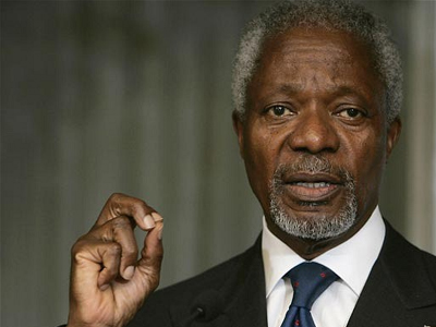 Αρχίζει η δύσκολη αποστολή του Κ. Ανάν στη Συρία