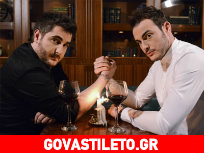 Στα γυρίσματα του νέου βιντεοκλίπ του Σάκη Αρσενίου με τον Κυριάκο Κυανό