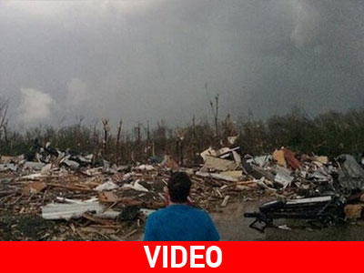 Το πέρασμα του ανεμοστρόβιλου από το Άρκανσο