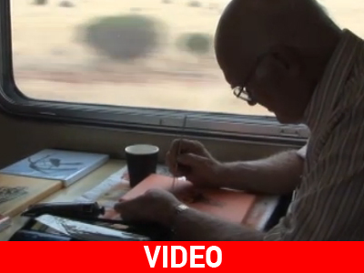 Αυστραλία: Ζωγράφος-ταξιδιώτης στις αμαξοστοιχίες