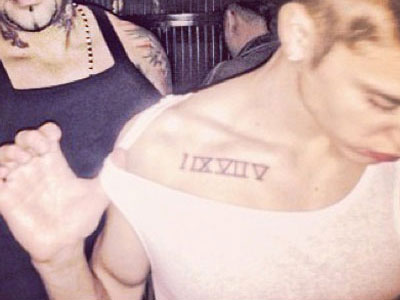 Το νέο τατουάζ του Bieber