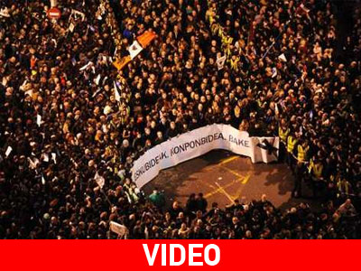 Δεκάδες χιλιάδες Βάσκοι απαίτησαν την απελευθέρωση μελών της ΕΤΑ