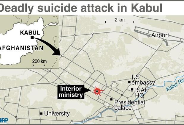 Ο χάρτης με το σημείο της έκρηξης