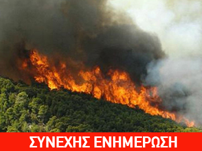 Αιτωλοακαρνανία: Πυρκαγιά σε δύσβατο σημείο